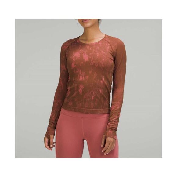 Lululemon Womens Swiftly Tech Long Sleeve 2.0 *Race Top Activewear Running Brown - Picture 1 of 13